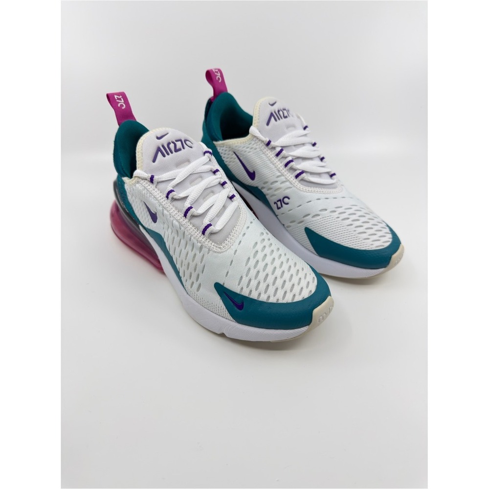 Nike Women's Air Max 270 SZ 6 Teal Purple Pink AH6789-108